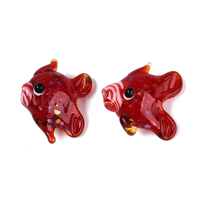 Handmade Lampwork Beads LAMP-T023-16O-1