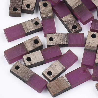 Resin & Walnut Wood Pendants RESI-S358-19H-1