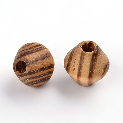 Undyed Natural Wood Beads WOOD-Q012-03A-LF-1
