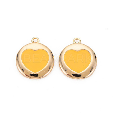 Brass Enamel Pendants KK-S356-587A-NF-1