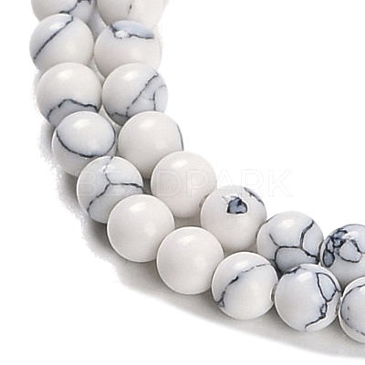 Synthetic Turquoise Beads Strands G-U004-02M-1