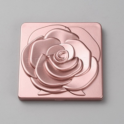 Square with Rose Plastic Foldable Mirrors FIND-WH0152-385A-1