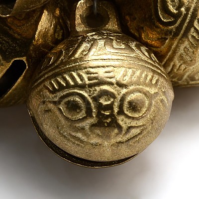 Brass Bell Pendants KKB-A003-14mm-1