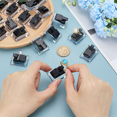 Plastic Single Ring Display Stands RDIS-WH0030-03B-1