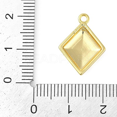 Cross Theme Real 18K Gold Plated Brass Micro Pave Clear Cubic Zirconia Pendants KK-L219-06G-03-1