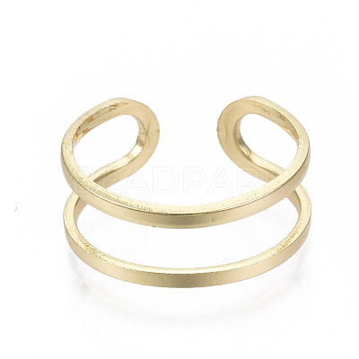 Brass Cuff Finger Rings RJEW-N030-003-NF-1