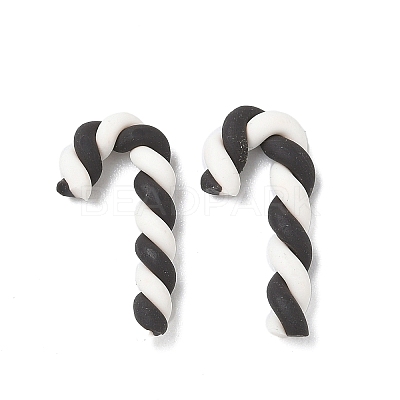 Christmas Candy Cane Handmade Polymer Clay Beads CLAY-P005-03M-08-1