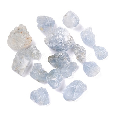 Rough Raw Natural Celestite/Celestine Beads G-M376-02-1