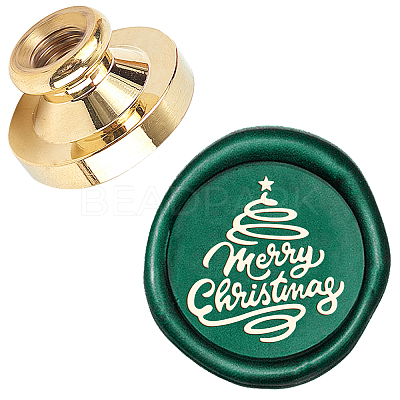 Wax Seal Brass Stamp Head AJEW-WH0209-507-1