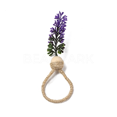 Jute Twine Napkin Rings AJEW-U016-01B-1