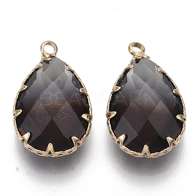 K9 Glass Imitation Tourmaline Pendants X-GLAA-Q069-02H-1
