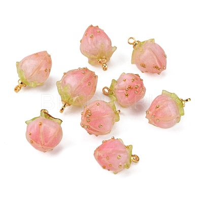 Handmade Flower Epoxy Resin Pendants KY-S163-103D-1