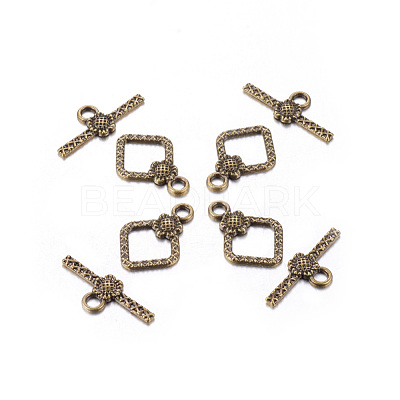 Tibetan Style Toggle Clasps TIBEB-A101564-AB-FF-1