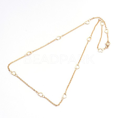 Fashionable 304 Stainless Steel Chain Necklaces NJEW-I060-03-1