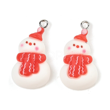 Christmas Theme Opaque Resin Pendants RESI-S08-05H-1