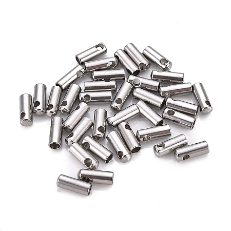Tarnish Resistant 201 Stainless Steel Cord Ends STAS-F250-10P-F-1