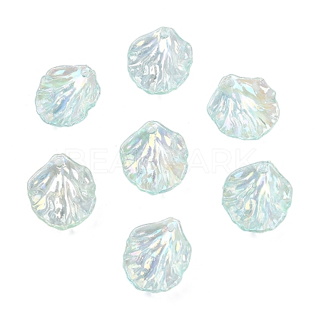 50Pcs Transparent Acrylic Pendants MACR-YW0004-17E-1