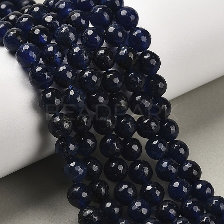 Natural White Jade Bead Strands G-R346-8mm-04-1