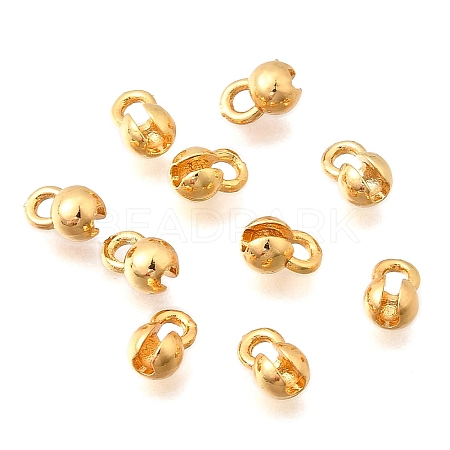 Brass Bead Tips KK-D374-01G-1