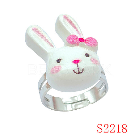 Easter Resin with Iron Finger Rings for Girl FS-WG45AD0-11-1