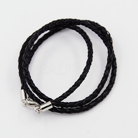 Braided Leather Cords NCOR-D002-533mm-17-1