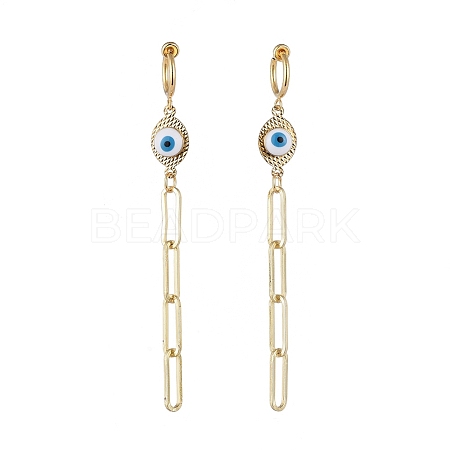 Brass Clip-on Hoop Earrings EJEW-JE04108-1