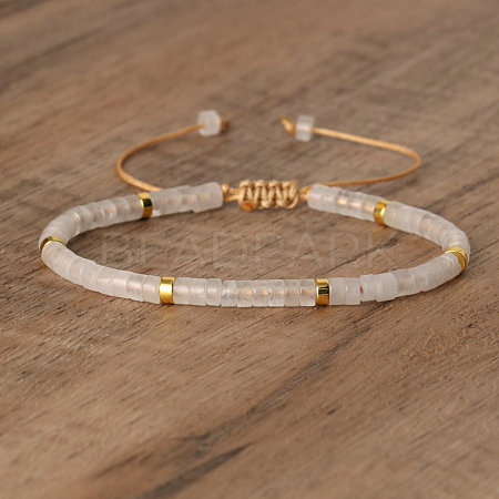 Natural Quartz Crystal Beaded Braided Bracelets QH4784-14-1
