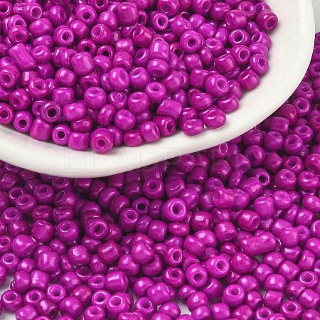Baking Paint Glass Seed Beads SEED-S002-K21-1