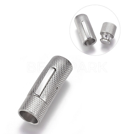Tarnish Resistant 304 Stainless Steel Bayonet Clasps X-STAS-A035B-8P-1