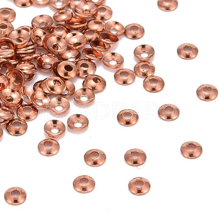 Brass Tiny Bead Cones X-KK-O043-04RG-1