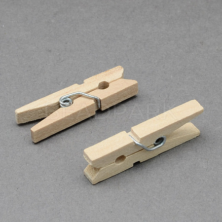 Wooden Craft Pegs Clips AJEW-S035-35mm-1