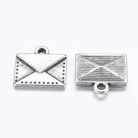 Tibetan Style Alloy Mail Charms EA10712Y-1