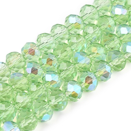 Electroplate Glass Beads Strands EGLA-A044-T6mm-L09-1
