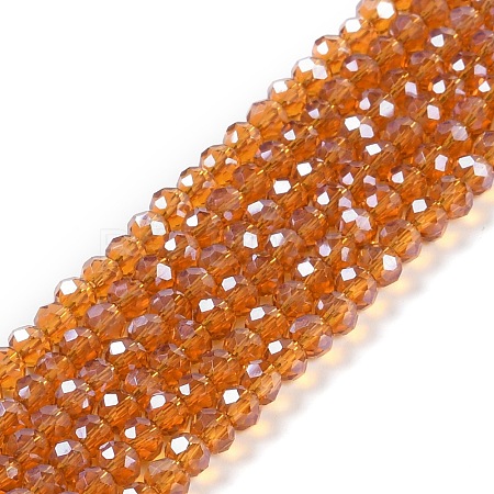 Electroplate Glass Beads Strands EGLA-A034-T2mm-A19-1