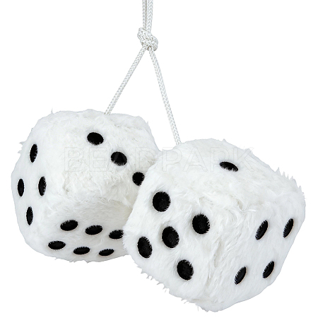 Dice Plush Cloth Pendant Decorations HJEW-SP0001-84A-1