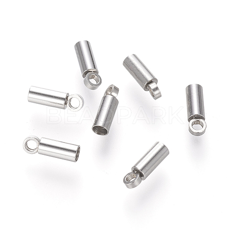 Tarnish Resistant 201 Stainless Steel Cord Ends STAS-E136-66-1