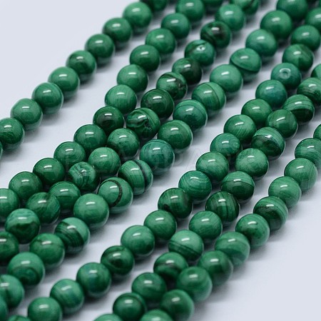 Natural Malachite Beads Strands G-F571-27AB1-4mm-1