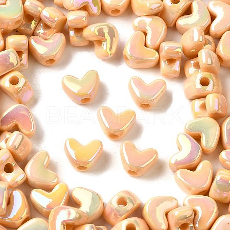 UV Plating Opaque Acrylic Beads MACR-F083-12D-1