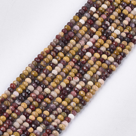 Natural Mookaite Beads Strands X-G-S354-48-1