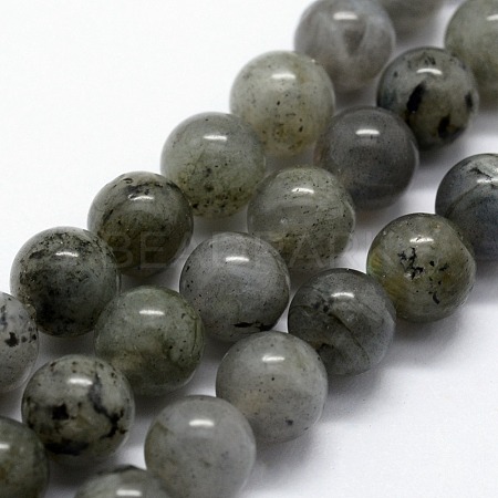 Natural Labradorite Beads Strands G-I199-15-4mm-1