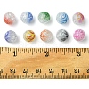 100Pcs 10 Colors Two Tone Spray Painted Crackle Acrylic Beads DIY-FS0006-73-5