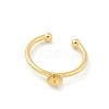 Brass Open Cuff Ring Settings KK-G518-04G-02-2