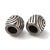 304 Stainless Steel European Beads Hand Polished STAS-A080-35AS-3