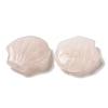 Natural Rose Quartz Carved Healing Shell Figurines G-K353-03B-2