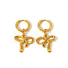 Elegant 304 Stainless Steel Bowknot Hoop Earrings CR5364-7-1