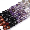 Natural Mixed Gemstone Beads Strands G-D080-A01-02-24-4