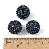 Chunky Resin Rhinestone Bubblegum Ball Beads RESI-M011-11-2