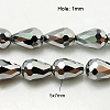 Electroplate Glass Beads Strands EGLA-D017-7x5mm-5-1