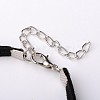 Alloy Double Heart Link Bracelets for Valentine's Day BJEW-JB01530-4