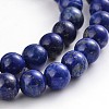 Natural Lapis Lazuli Round Bead Strands G-F231-02-6mm-1